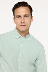 Fifty Outlet Camisa pinpoint riscas Estampado verde