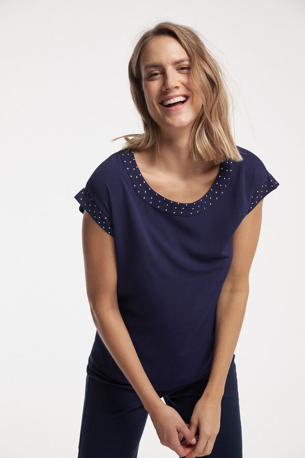 Fifty Outlet BLUSA TACHAS Navy