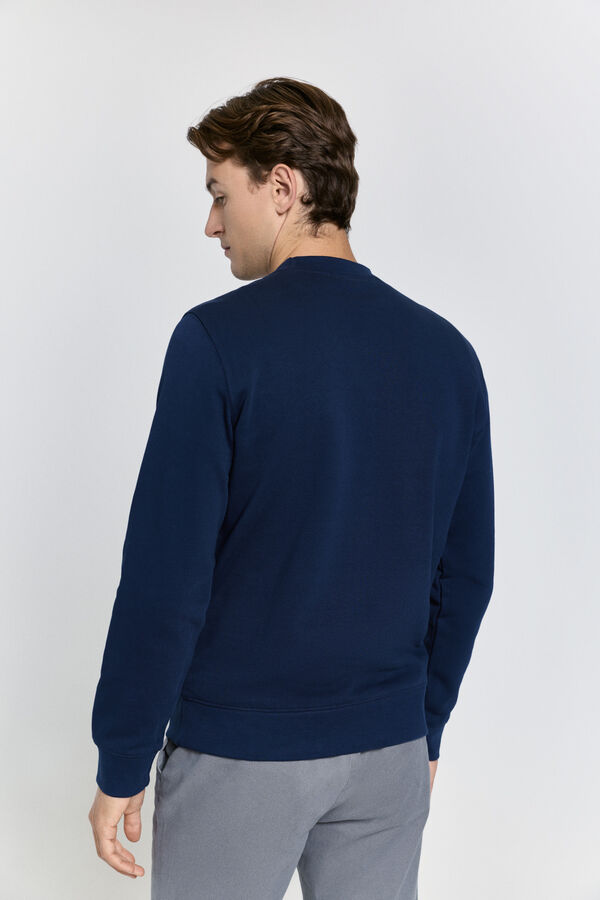 Pedro del Hierro Sudadera logo regular fit Navy