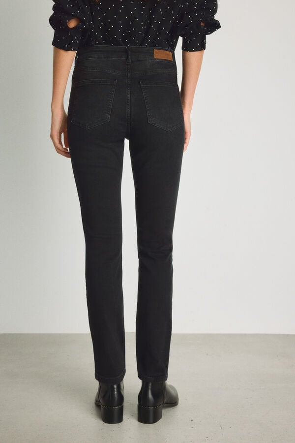 Milano Cal&ccedil;a jeans slim Preto
