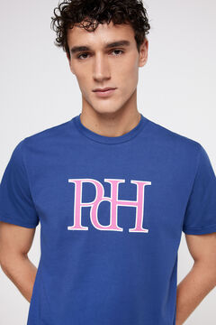 Fifty Outlet T-shirt logo PDH estampada Azul