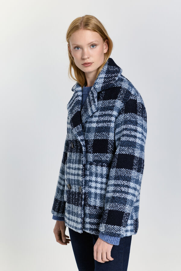 Milano Casaco sobretudo curto Azul claro