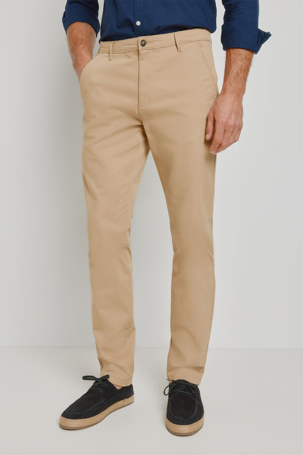 Milano Cal&ccedil;as chino slim fit Bege