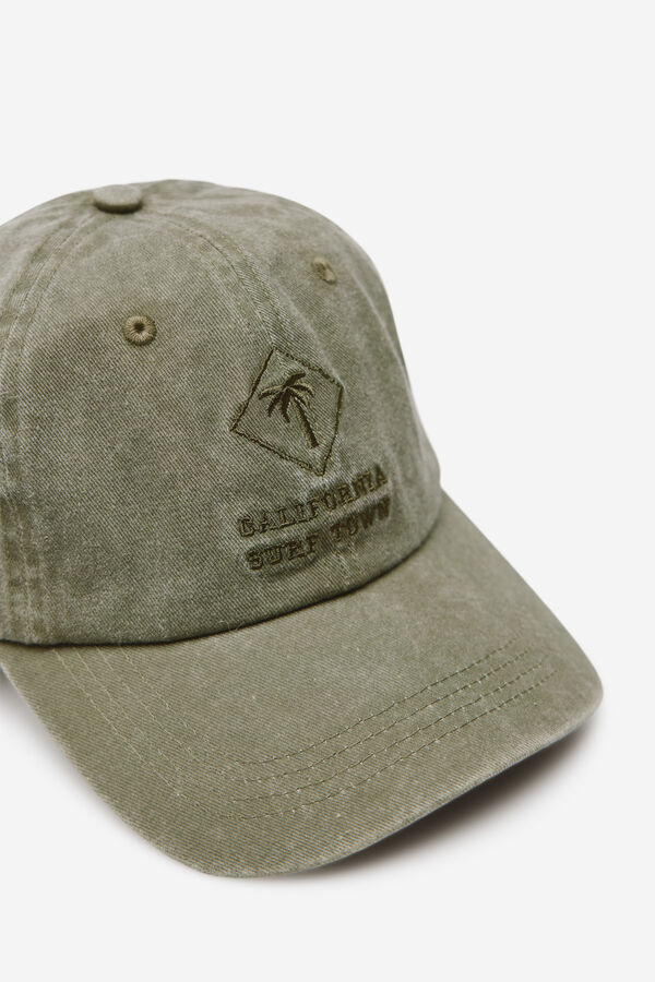 Milano Bon&eacute; com pala em tecido C&aacute;qui