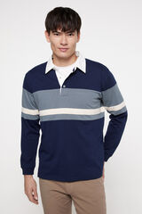 Fifty Outlet Polo Rugby Rayas navy