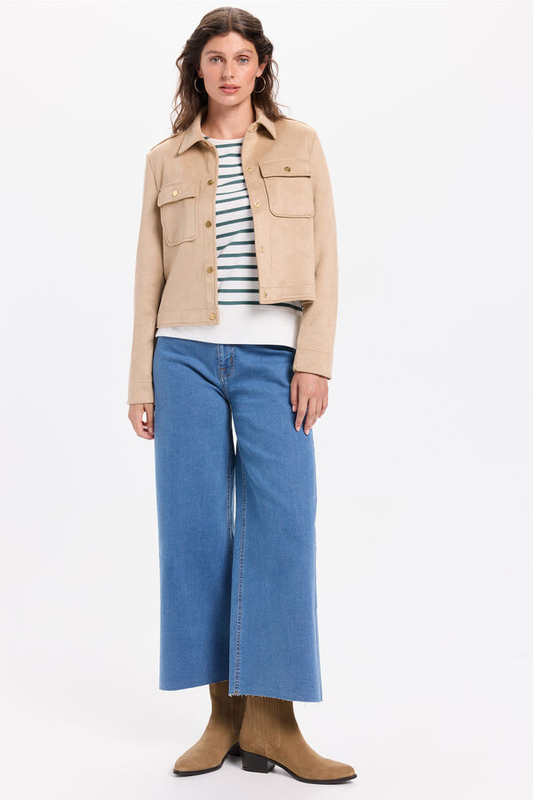 Milano Cazadora beige efecto ante Beige/Camel