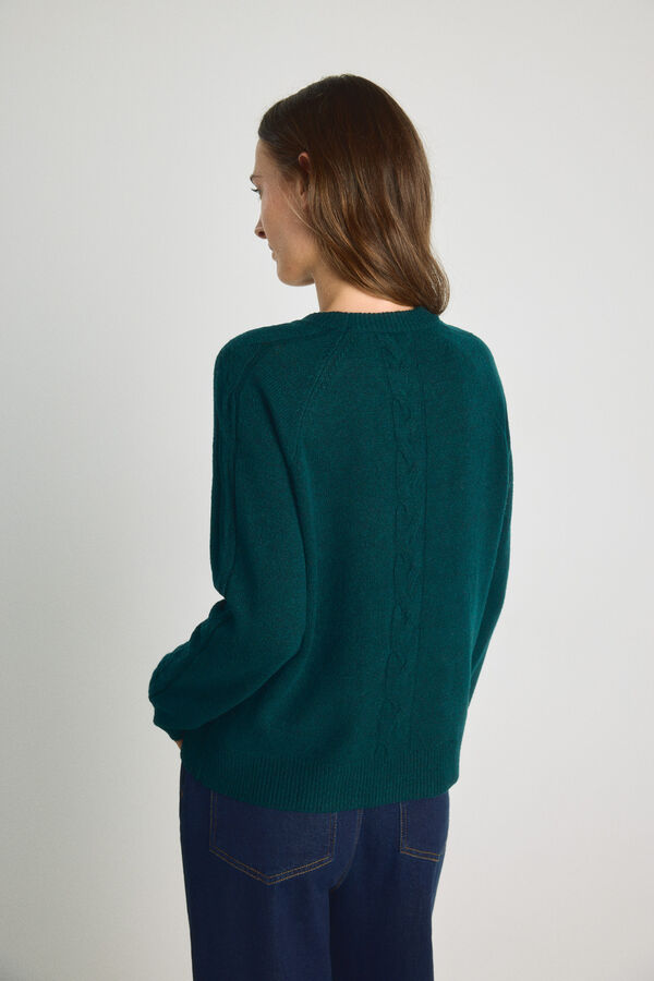 Milano Camisola gola redonda com estrutura Azul