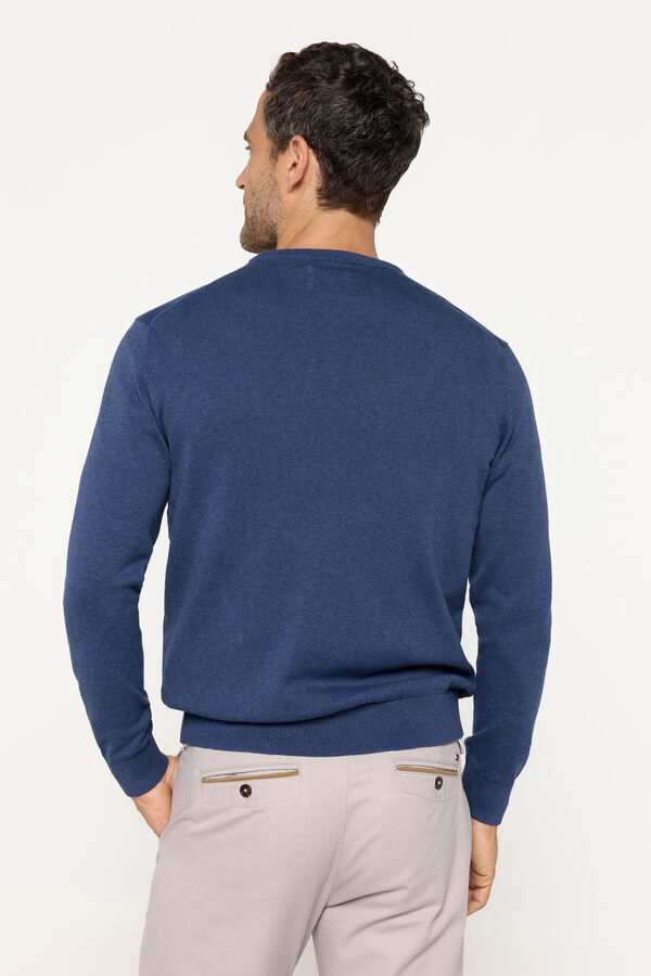 Fifty Outlet Jersey básico cuello caja Navy