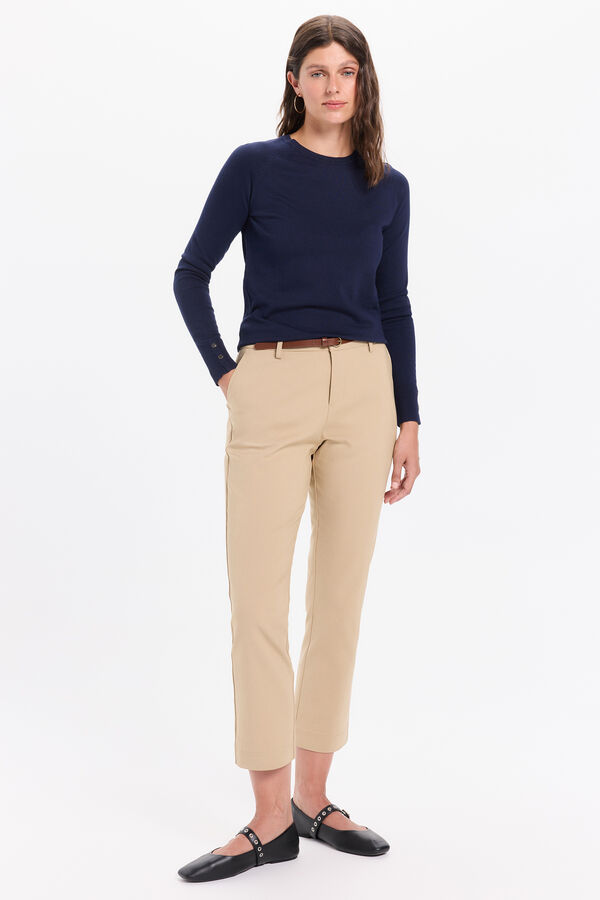 Milano Camisola básico de liso malha Marinho