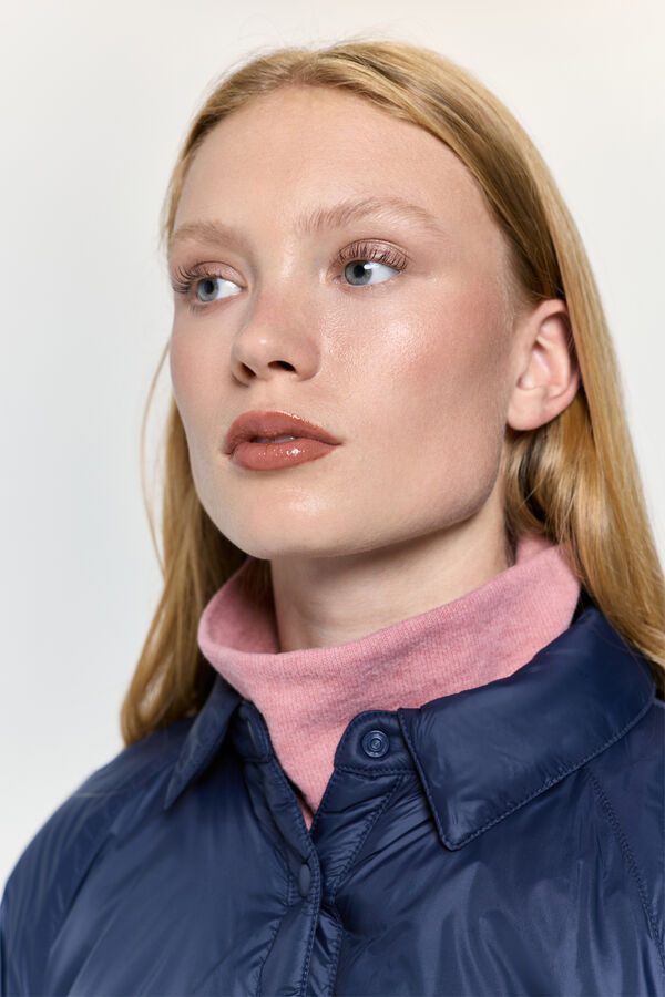 Milano Abrigo acolchado con cuello Navy
