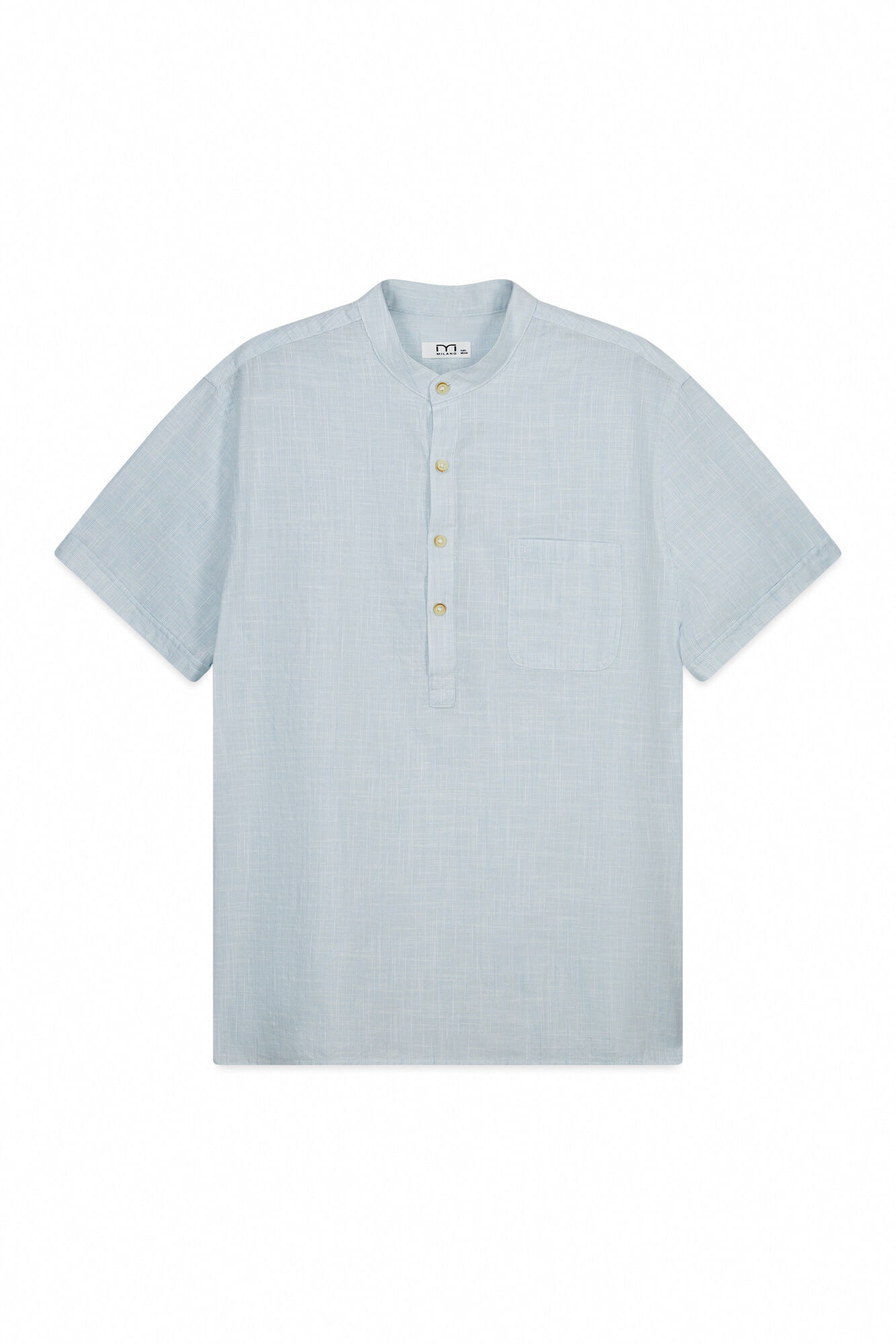 Milano Camisa cuello mao manga corta