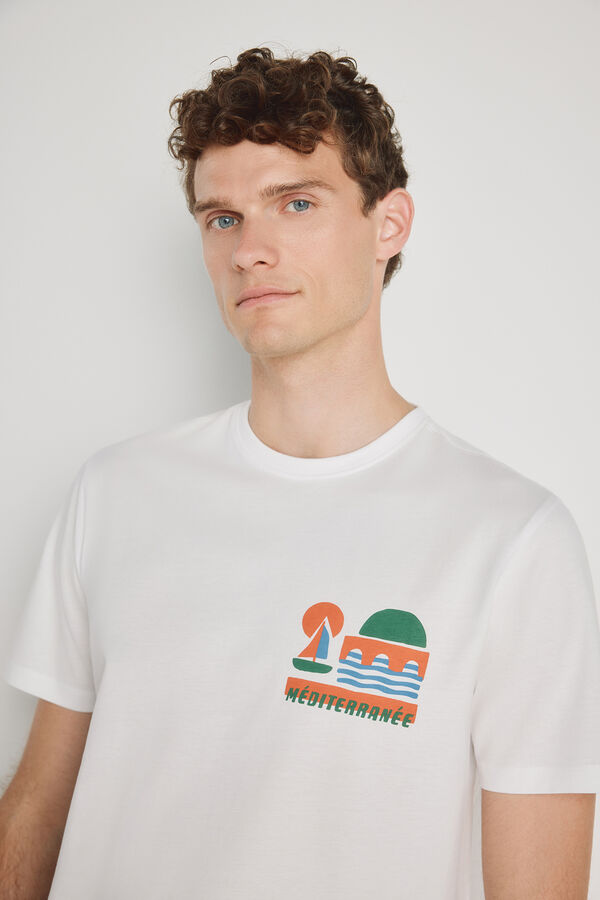 Milano T-shirt de manga curta Branco