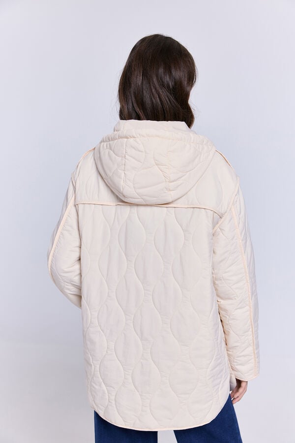 Milano Chaqueta acolchada  con capucha Beige