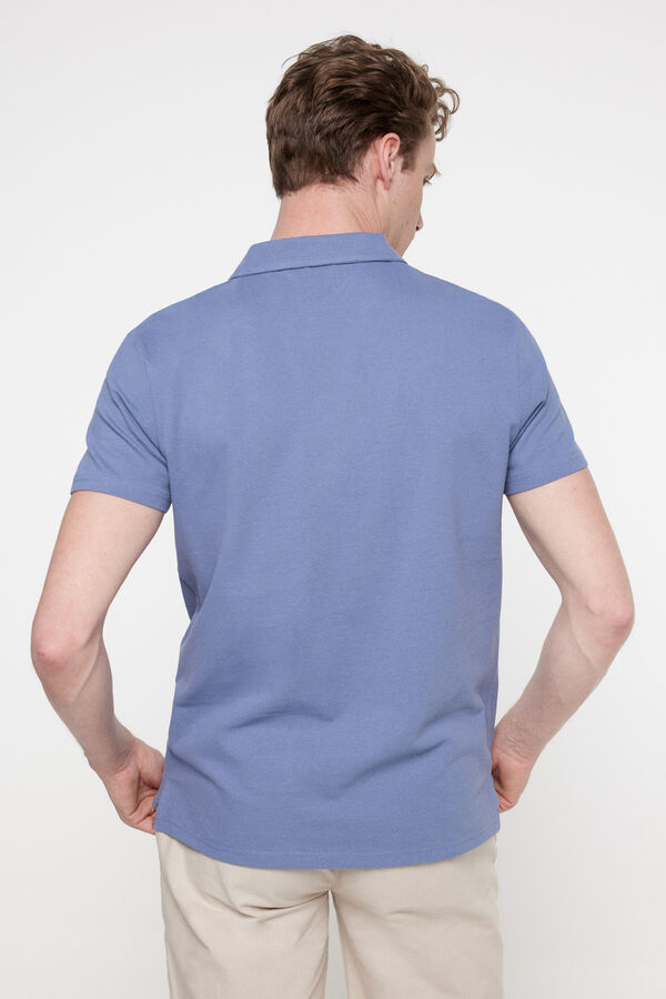 Fifty Outlet Camiseta estampada manga corta confeccionada en 100% algodón Azul