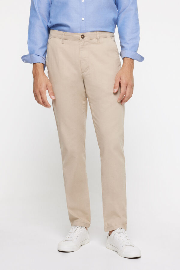 Milano Pantal&oacute;n Chino Confort Camel