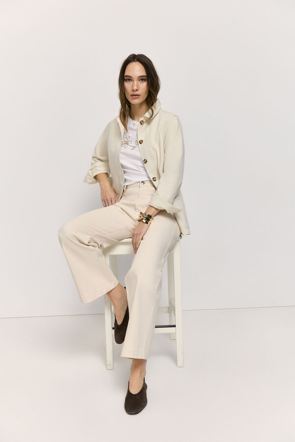 Milano Chaqueta cuello solapa Marfil