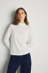 Milano T-shirt gola perkins Branco