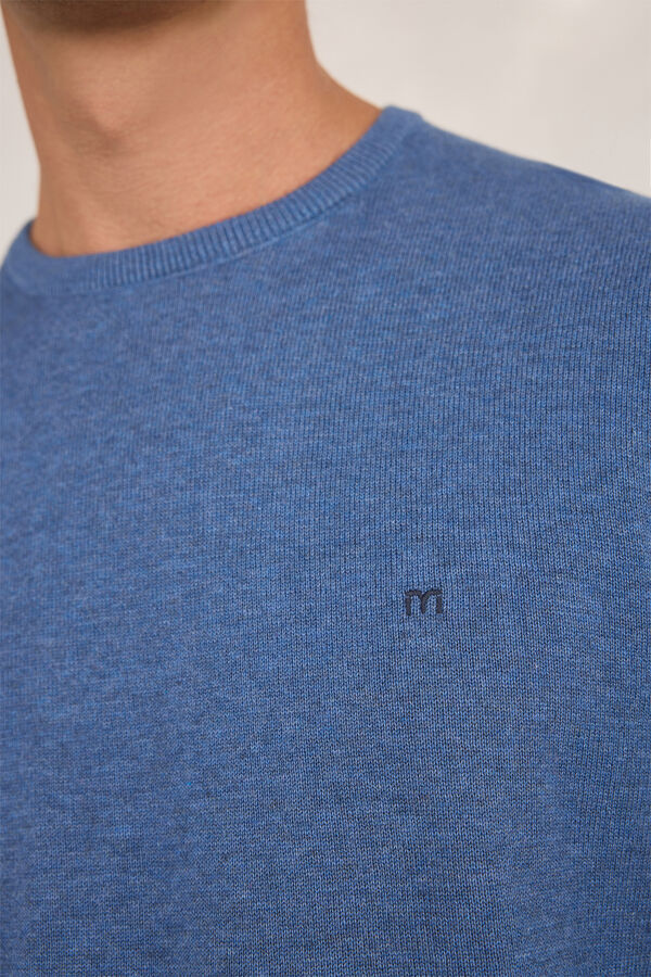 Milano Jersey Básico Redondo Azul