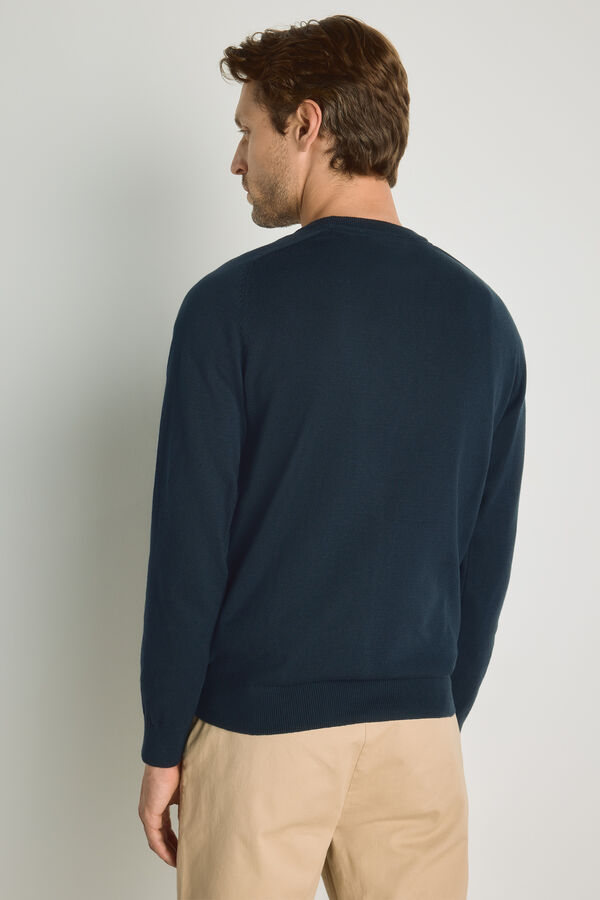 Springfield Camisola gola caixa Azul