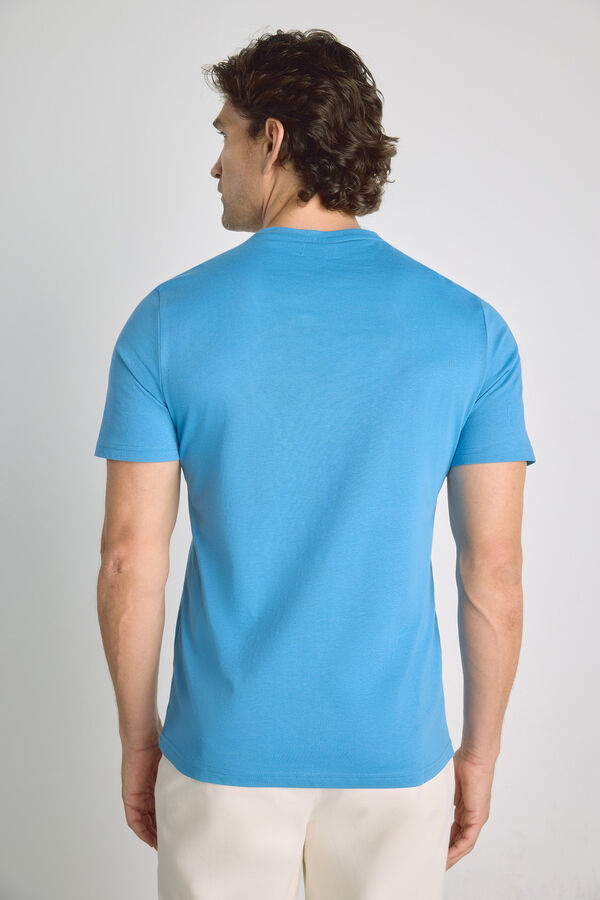 Milano T-shirt de manga curta Azul claro
