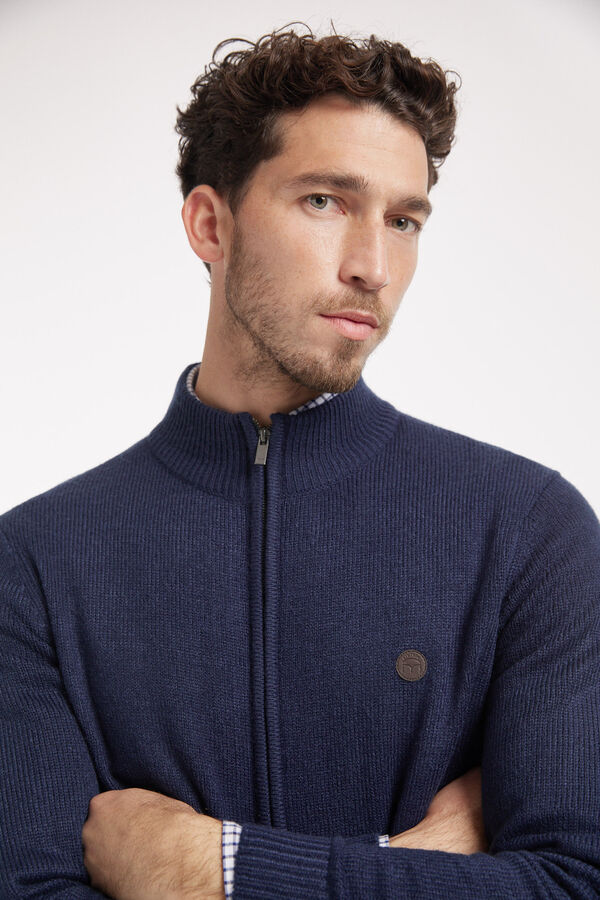 Fifty Outlet Chaqueta patch en pecho Navy