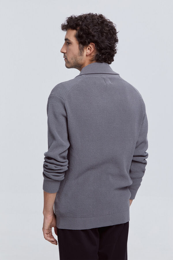 Milano Cardigan botões Cinza medio