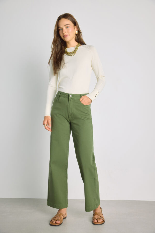 Milano Pantal&oacute;n ancho Verde