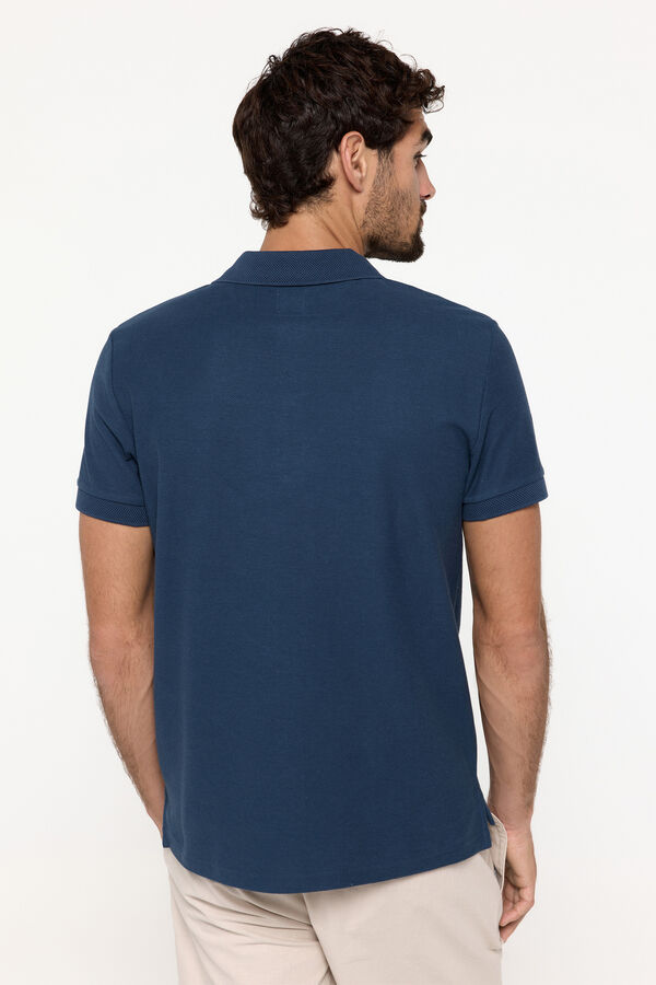 Fifty Outlet Polo piqué estructura Azul