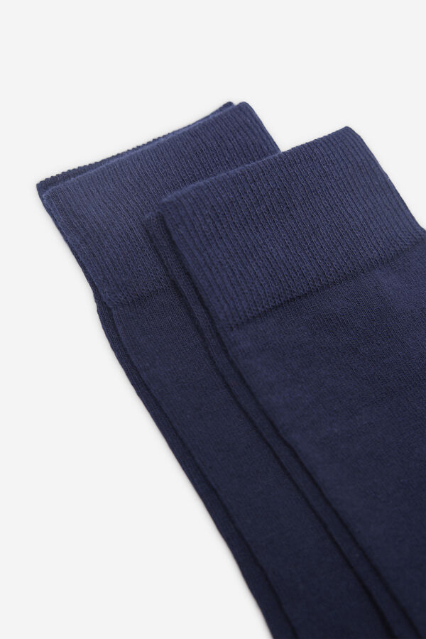 Milano Calcet&iacute;n liso Navy