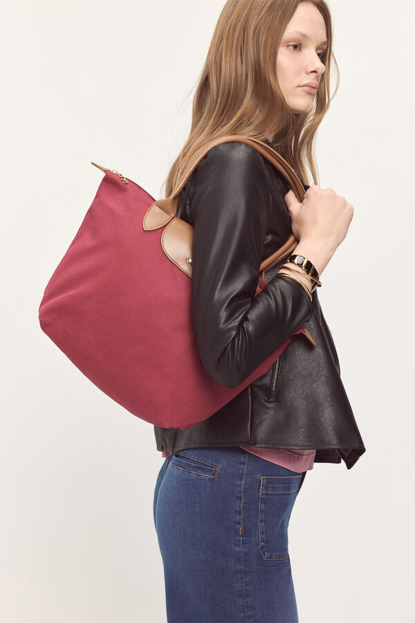 Milano Bolso shopper con grabado Vino