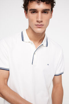 Fifty Outlet Polo Tipping Contraste Branco