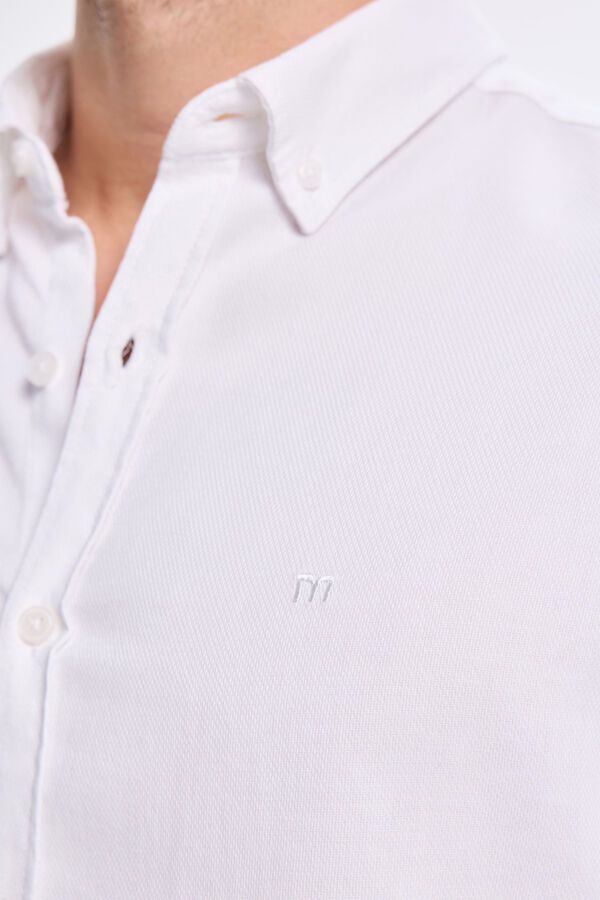 Milano Camisa Sport Estructura Branco