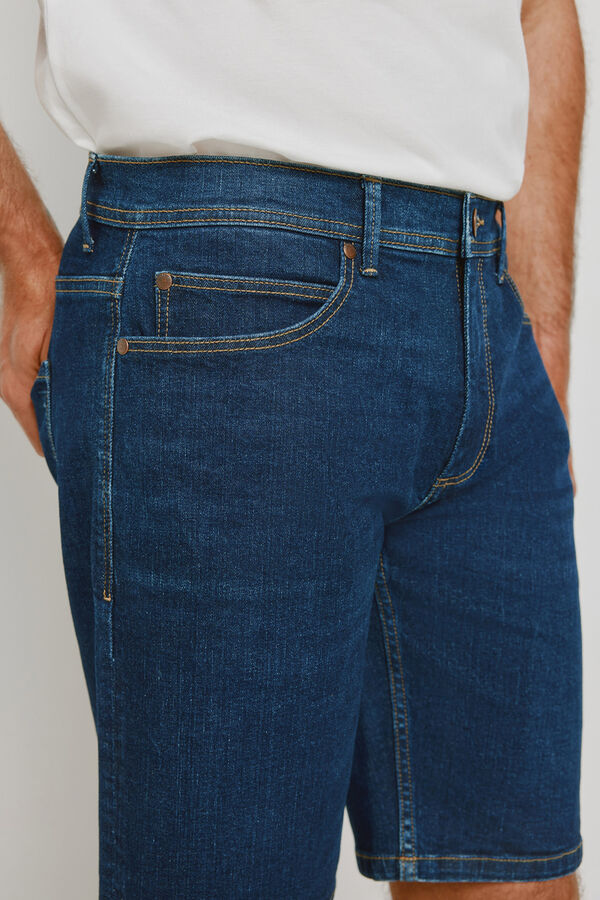 Pedro del Hierro Bermuda vaquera regular fit Azul