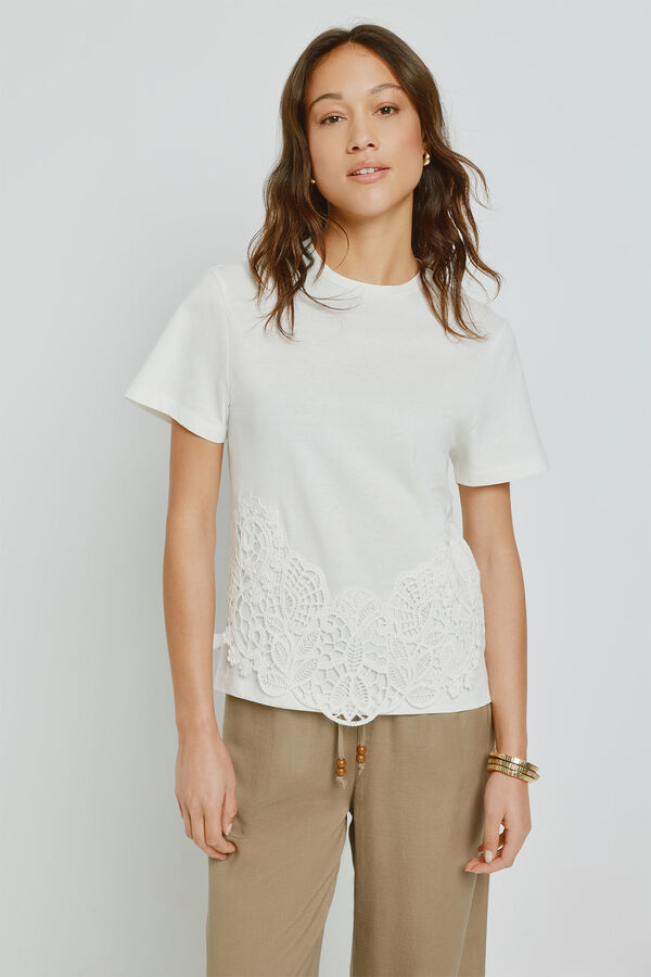 Milano T-shirt de manga curta Branco