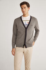 Fifty Outlet Cardigan PDH con cremallera Gris