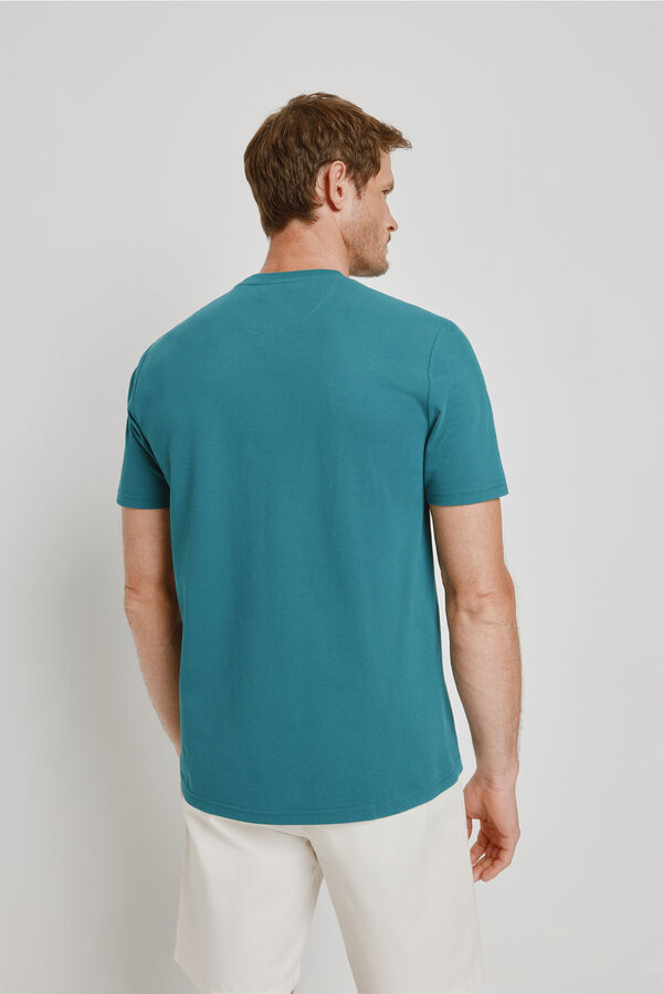 Milano Camiseta con bolsillo Azul