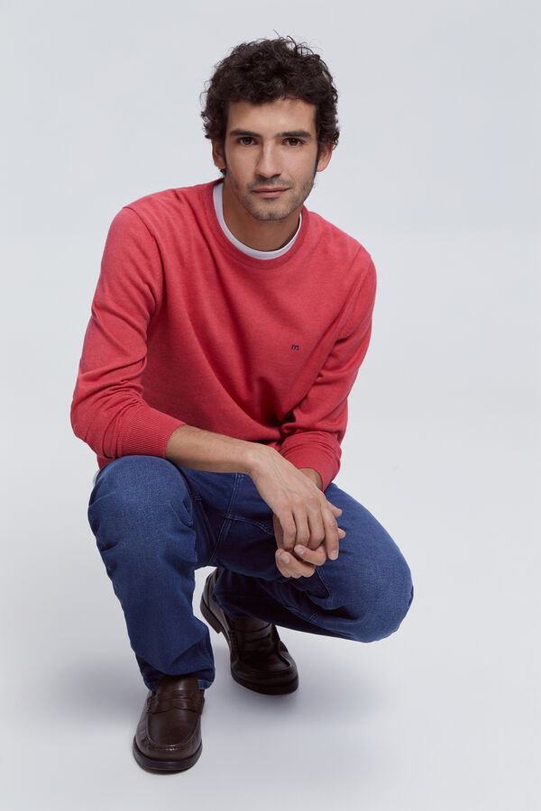 Milano Jersey Patch Cuello Caja Rosa