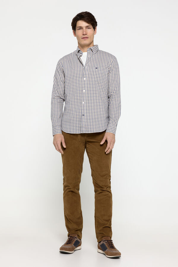 Pedro del Hierro Camisa Twill Cuadros Pedro del Hierro Azul