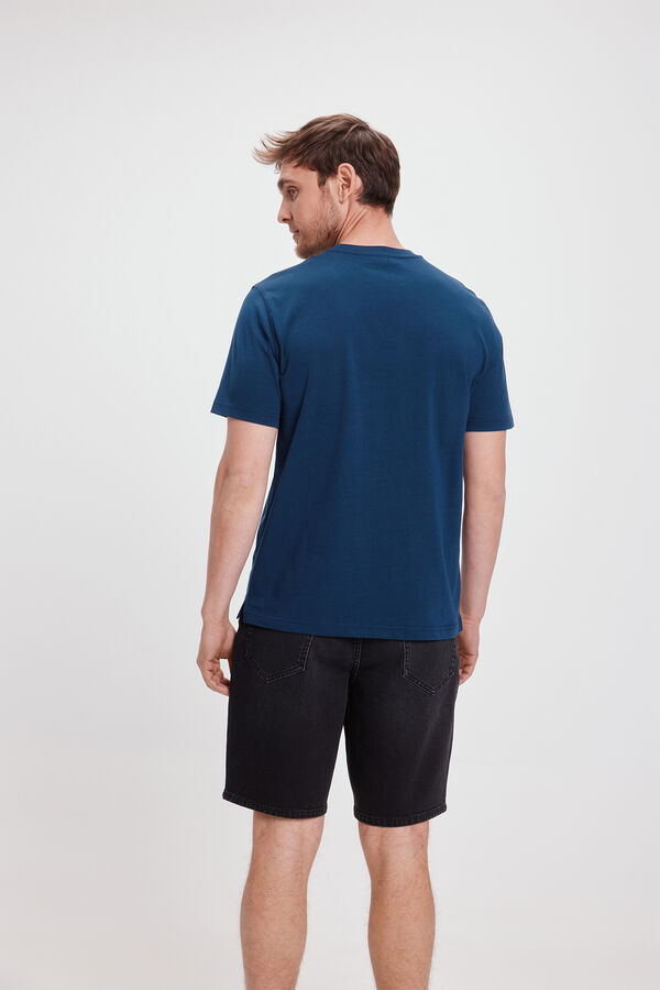 Pedro del Hierro Camiseta estampada PDH Azul