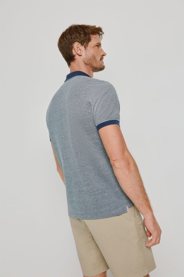 Milano Polo de manga curta Marinho