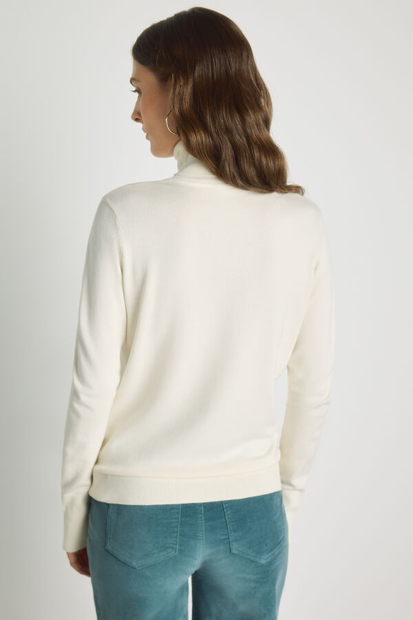 Milano Jersey cuello cisne Beige