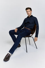 Milano Camisa vestir slim fit Navy
