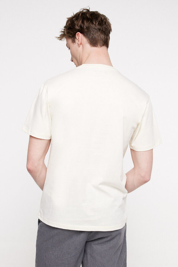 Fifty Outlet Camiseta Estampada 100% algodón Marfil