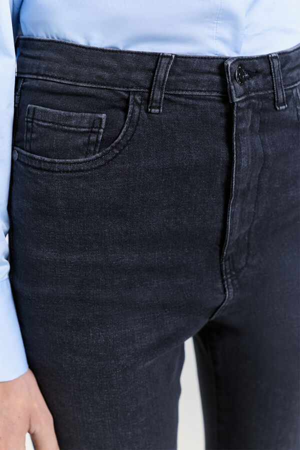 Milano Jeans flare tiro alto Gris