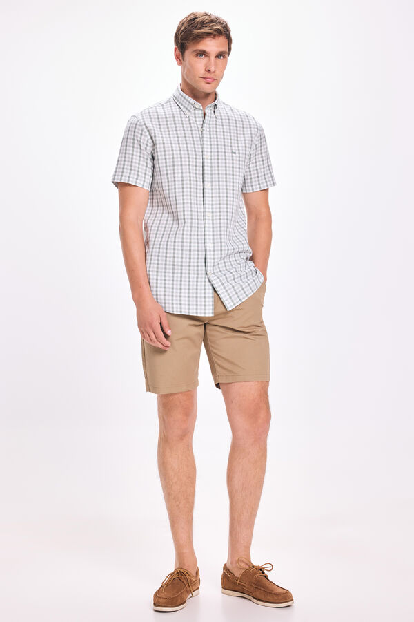 Pedro del Hierro Camisa de linho Pedro Del Hierro Verde escuro