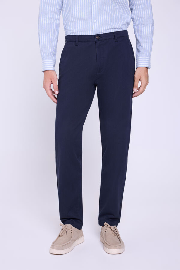 Springfield Calças Chino Slim Fit Marinho