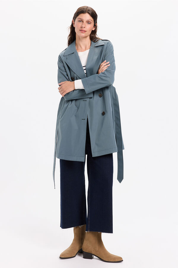 Milano Gabardina Azul turquesa