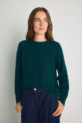 Milano Camisola gola redonda com estrutura Azul