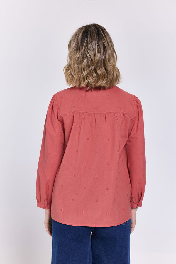 Milano Blusa fluida margaritas Naranja