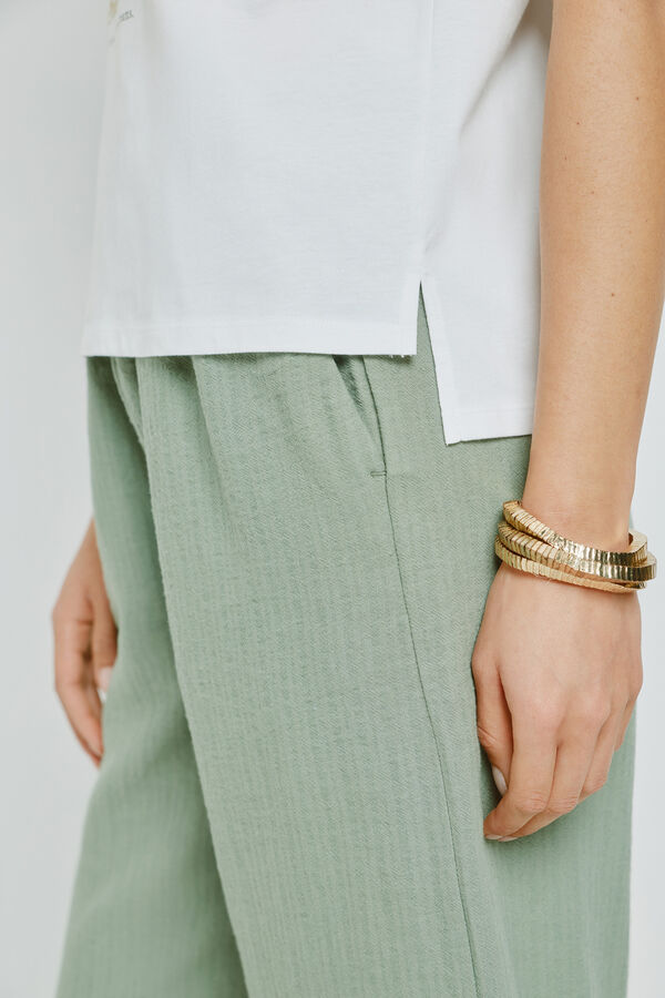 Milano T-shirt estampada de manga curta Branco